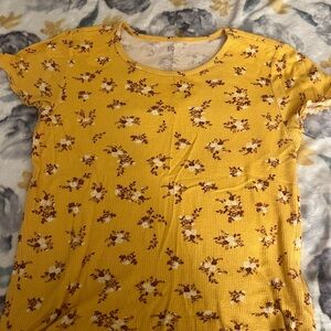 Floral Yellow Women's Top